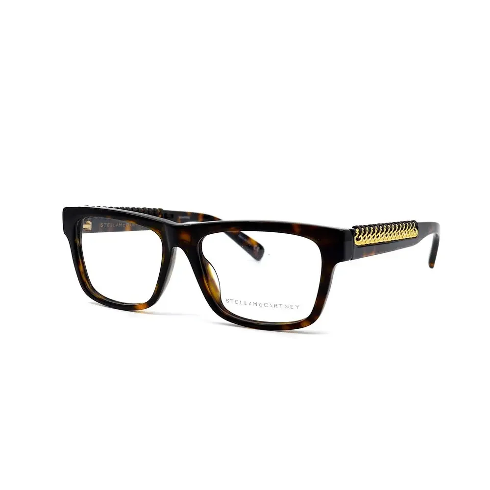 STELLA McCARTNEY SC0222O HAVANA GOLD DEMO LENS AUTHENTIC EYEGLASSES FRAME